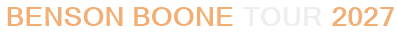 Benson Boone Tour 2027